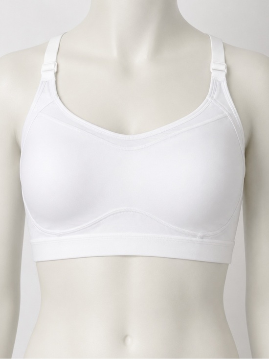 Adore Me Other - White Low Impact Sports Bra Wireless Comfort Yoga Pilates Bra